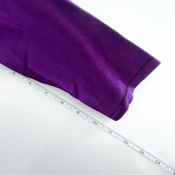 Jacques Vert Open Cropped Cardigan Sweater With Blouse Plum Women's S - Picture 6 of 8